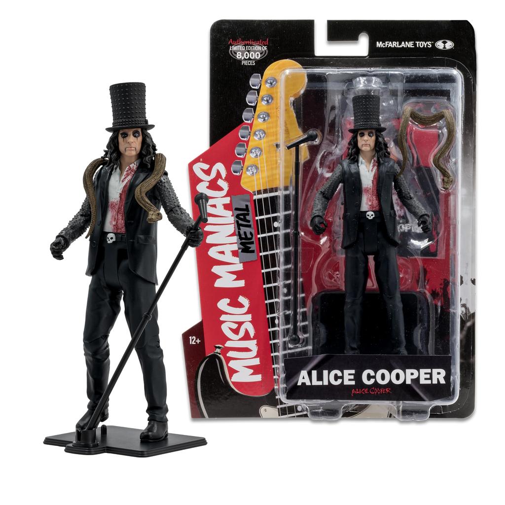 McFarlane Toys Music Maniacs Metal Alice Cooper Action Figure - 6-Inch