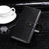 Etui z klapką dla Oukitel WP100 Titan, wzór krokodyla, skórzane etui, sloty na karty, osłona, akcesoria do telefonu Oukitel WP100 Titan