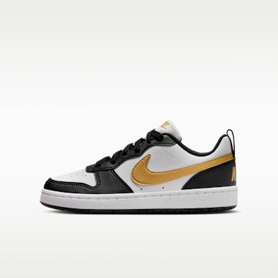 Nike Court Borough Low Recraft GS Black Metallic Gold 36