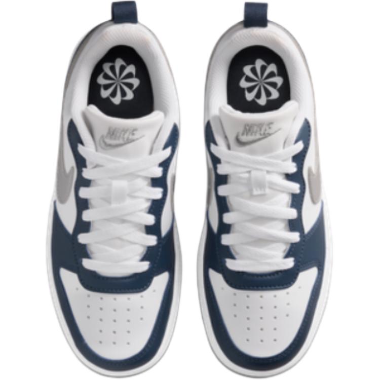 Nike Court Low top Kids' Skateboarding Shoes White Blue Unisex DV5456-135