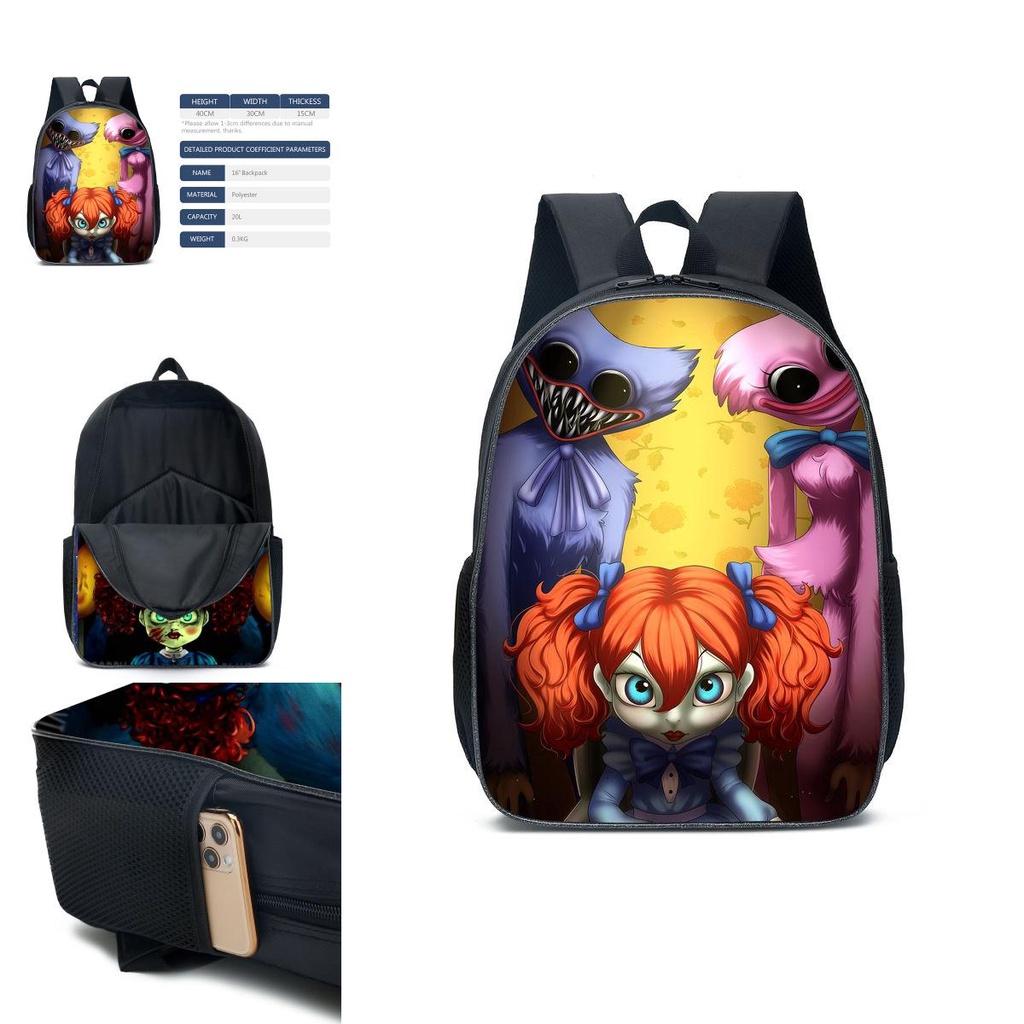 Rucsac Școlar Drăguț Poppy Playtime Pentru Băieți Și Fete Cu Capacitate Mare