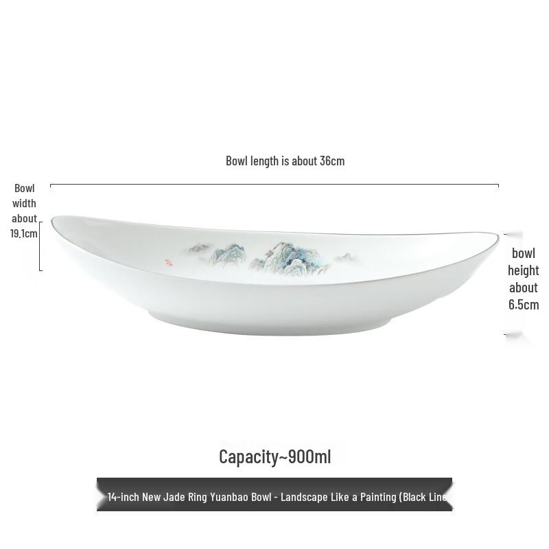 Nordic Irregular Ceramic Salad & Dessert Bowl