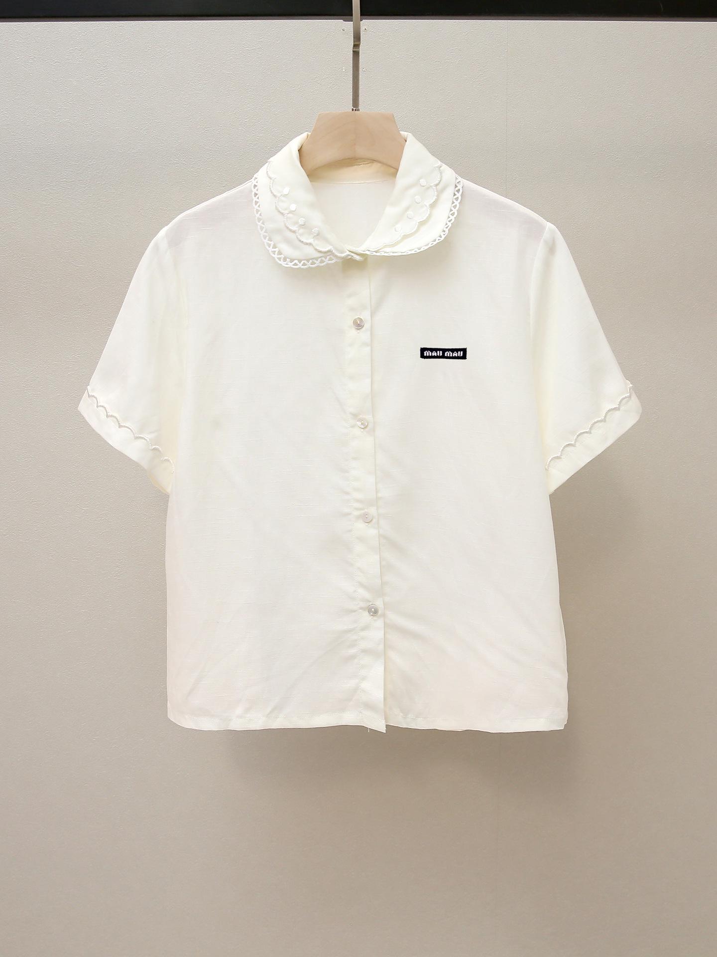 

Осенний комплект в французском стиле: топ с воротником Питер Пэн и юбка миди А-силуэта для женщин Large