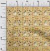 oneOone Cotton Flex Black Fabric Halloween Dress Material Fabric Print Fabric By The Yard 40 Inch