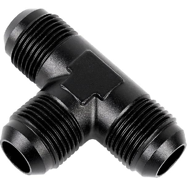 EVIL ENERGY 6AN Male Flare Tee Fitting Adapter T Union Aluminum Black
