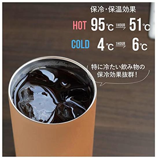 CB Japan Can Stainless Vacuum Keeps Drinks Hot or Cold Holder, Beige, 350ml, Steel, Insulated,