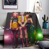 Hunter Girls Blanket Cozy Flannel Machine Washable Anime Throw Blanket Print Blanket for Kids Sofa Couch