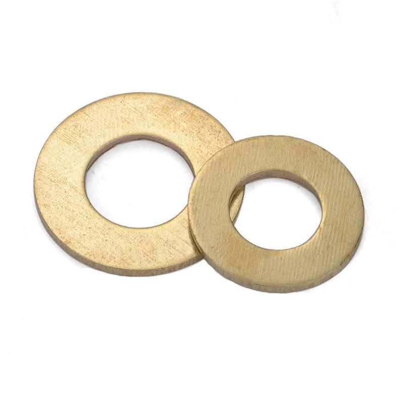 Brass and Copper Round Flat Washers - M2, M3, M4, M5, M6 Sizes