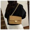 1Pc Ersatile Fashion Niche Large-capacity Tote Bag New Chain Diamond Shoulder Bag High-end Small Fragrant Messenger Bag