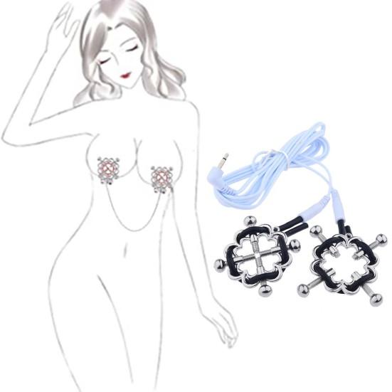 Women Alloy Adjustable Stimulator Chest Nipple Breast Clamp Clip Adult Sex Toy