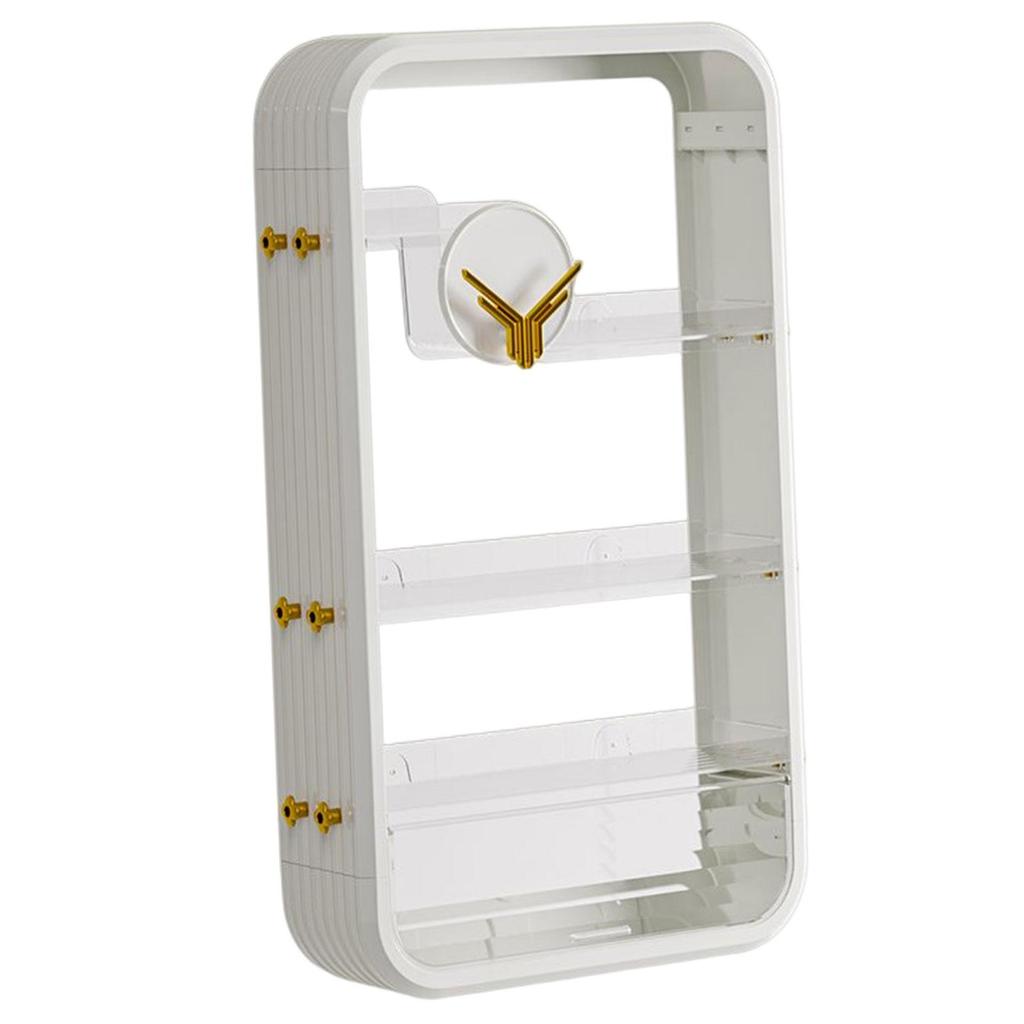 Bathroom Vanity Rack Shelf, Multifunctional Cosmetic Makeup Storage Rack, Towel Dispenser