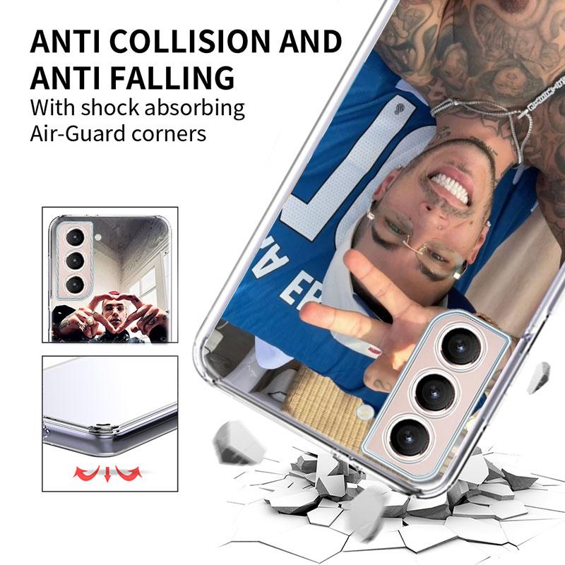 Rapper Sfera Ebbasta Phone Case For Samsung Galaxy S25 Edge S24 S23 FE S21 S20 S10 Plus S22 S26 Ultra Cover Clear Cases TPU Capa