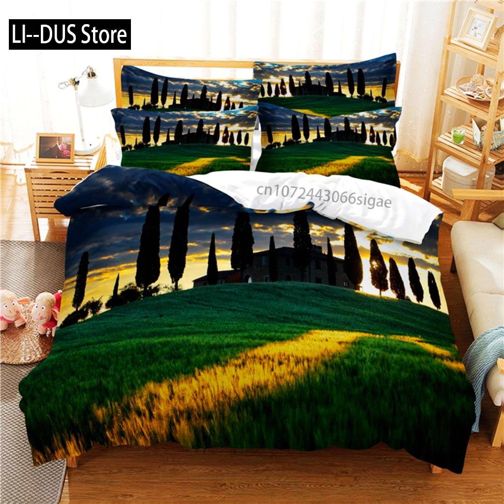Beautiful Scenery Bedding Set Duvet Cover Set 3d Bedding Digital Printing Queen Size Bedding Sets Fashion Design