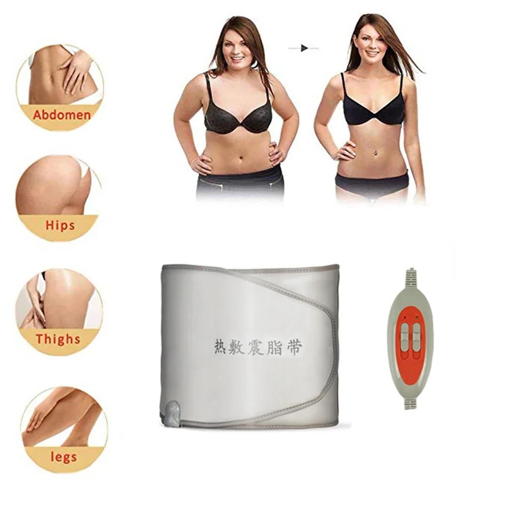 

Дальний инфракрасный пояс для сжигания жира и похудения, электрический вибрационный пояс-сауна, массаж для похудения, тонкий пояс для похудения живота US серый