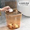 Light Luxury Waste Bins Home Living Room with Cover Bedroom Toilet Living Room Dormitory Desktop Transparent Acrylic Trash Can