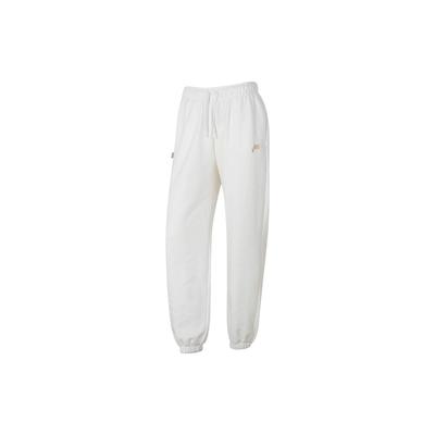 Solid Color Drawstring Knit Joggers Women Bottoms White FV3978-133