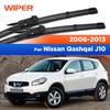 Scheibenwischer LHD Frontscheibenwischer für Nissan Qashqai J10 2006 - 2013 Windschutzscheibe Frontfenster 24"+15"""