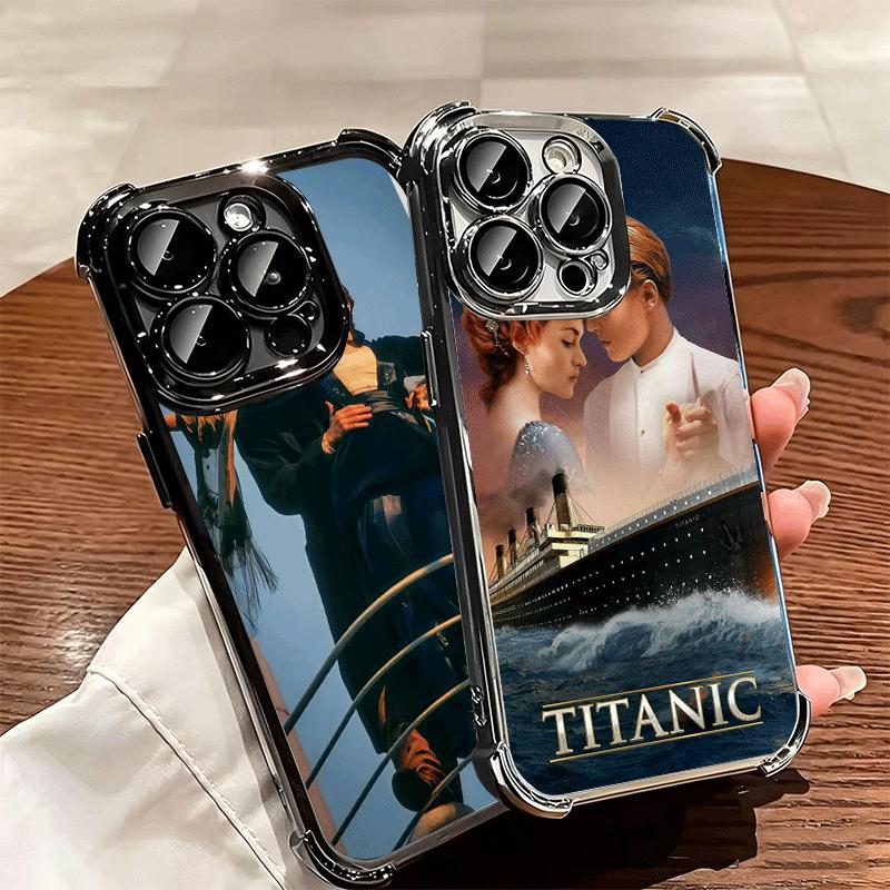 Titanic Movie Rose Jack Soft Phone Case For iPhone 15 16 17 Air 14 Pro Max 16E Plus 13 12 Mini Plating Anti-Fall Fundas