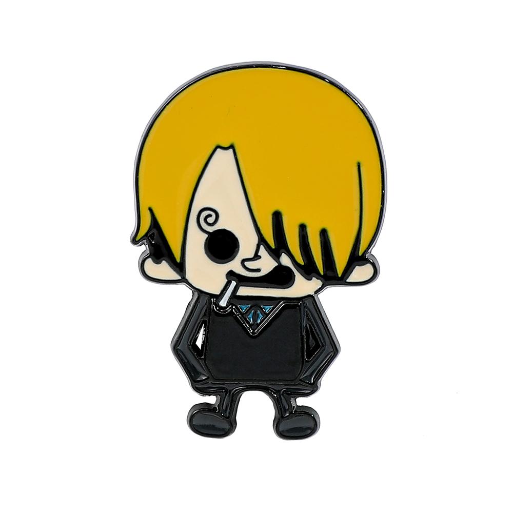 Anime ONE PIECE Roronoa Zoro Brooch Enamel Pin - Creative Hot Blooded Metal Badge for Backpack And Clothing Accessories