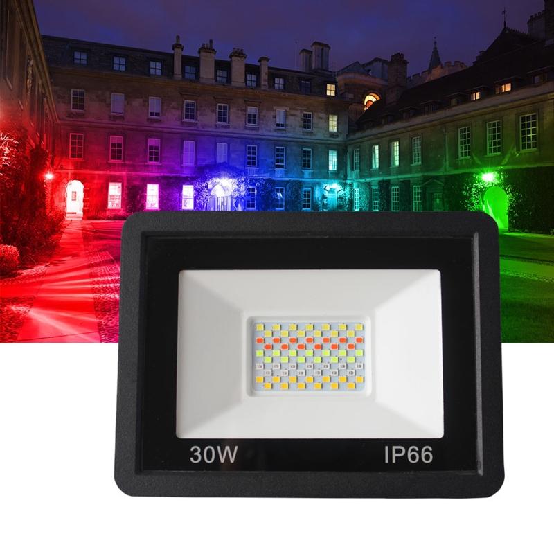 Tuya LED for Smart Floodlight Outdoor Flood Light 220V 30W/50W/100W Rgb Dimmable Warm Cold White Lighting Intelligent Li