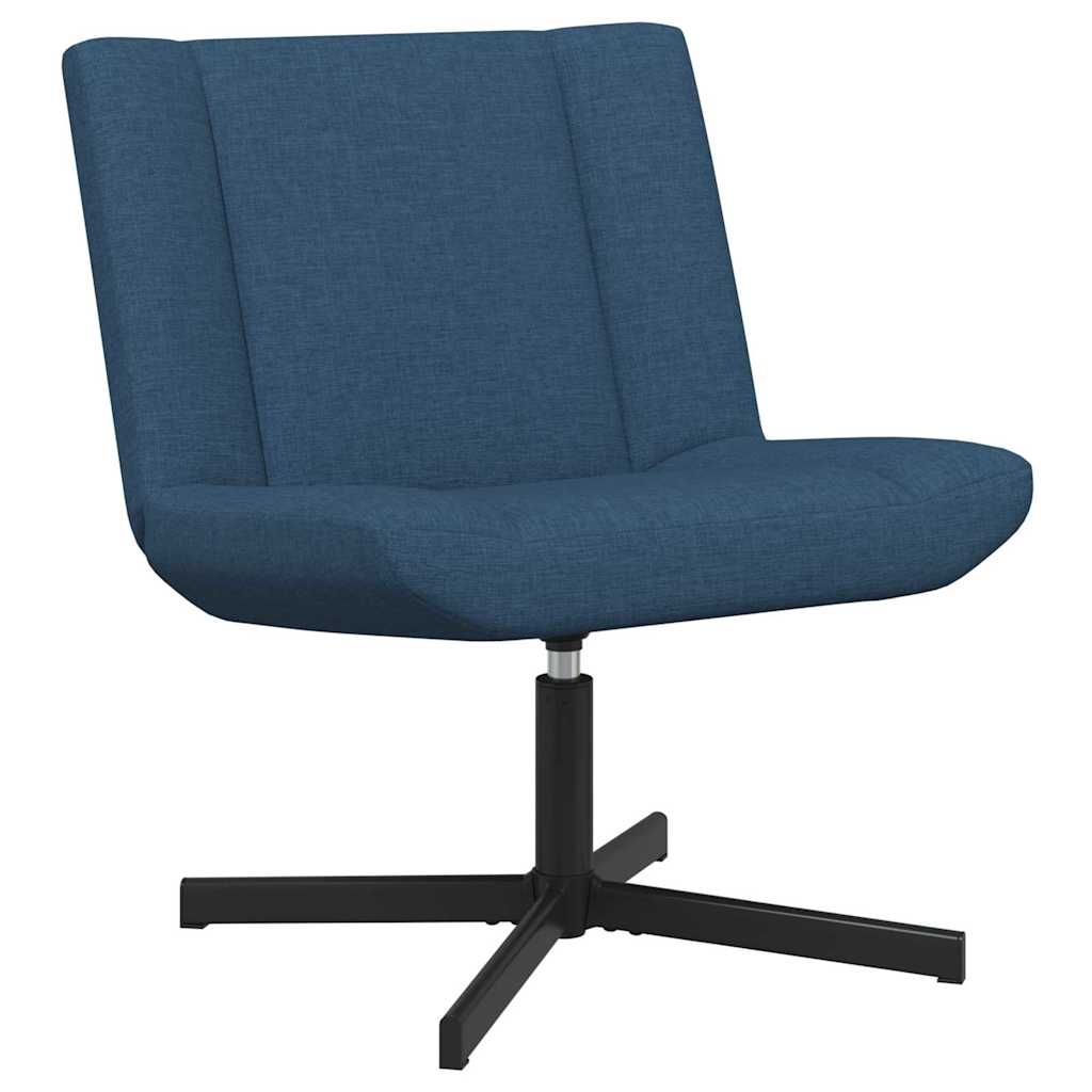 Swivel Chair Blue 63 X 75 X 76 Cm Fabric