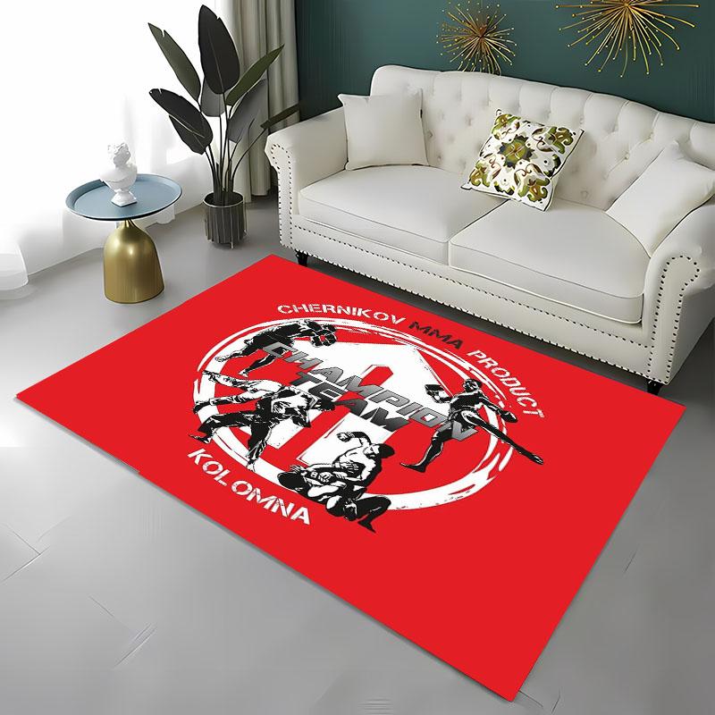 Tappeto Japanese B-Bjj Mma Guerriero di Jiu-Jitsu, Tappeto per Soggiorno Camera da Letto Divano Zerbino Decorazione, Tappetino Antiscivolo per Bambini Alfombra