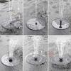 Solar Water Fountain 1w Mini Portable Floating Fountain Pump with 10 Nozzles for Garden Backyard