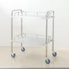 Thickened Stainless Steel 2-Tier Medical Trolley