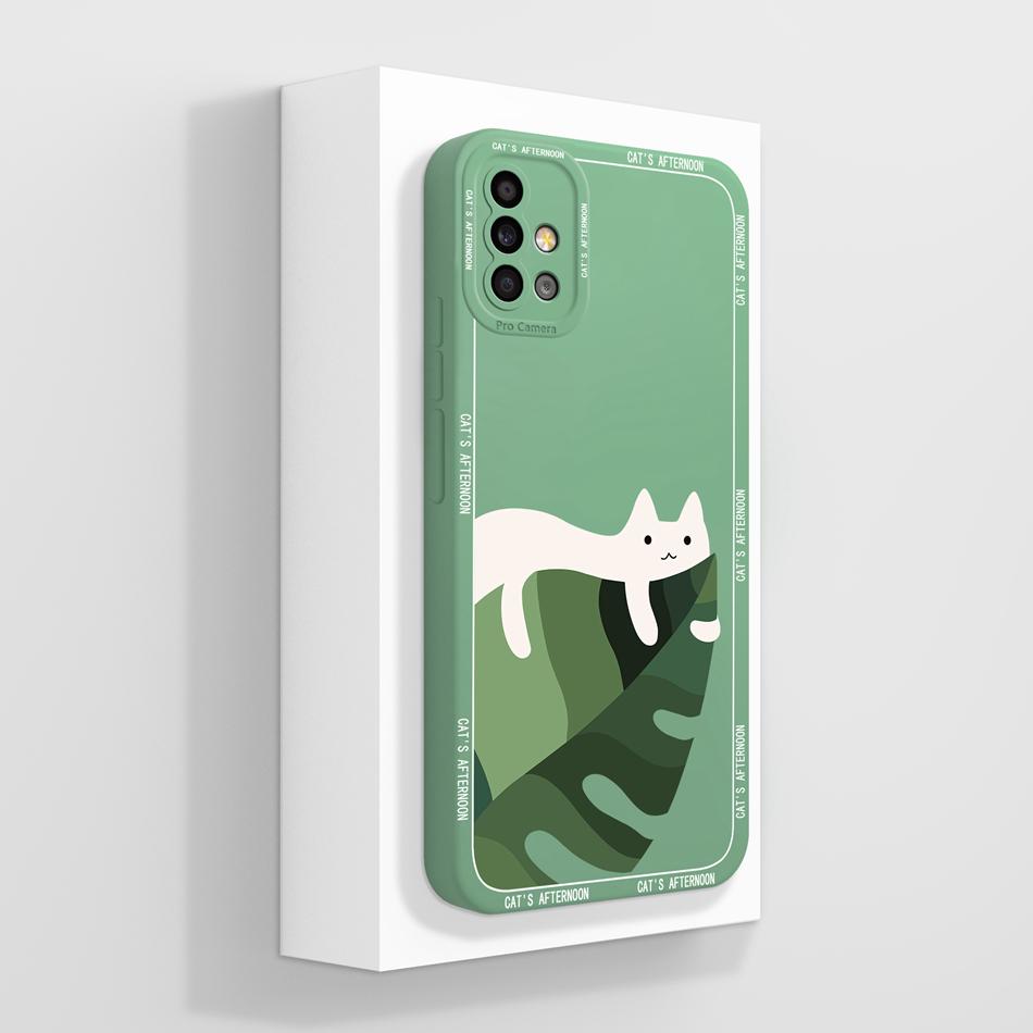 For Samsung A51 A71 A31 Case Fashion Soft Liquid Silicone Full Protection Fundas For Samsung Galaxy A 51 A 71 A 31 Back Cover