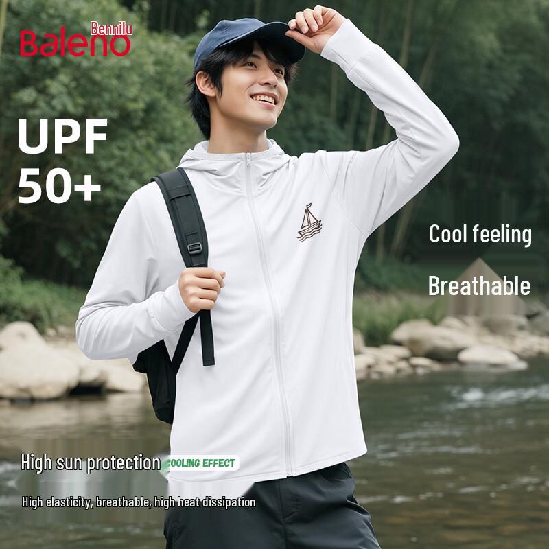 Baleno Men s UPF50+ Sun Protection Hooded Jacket XL