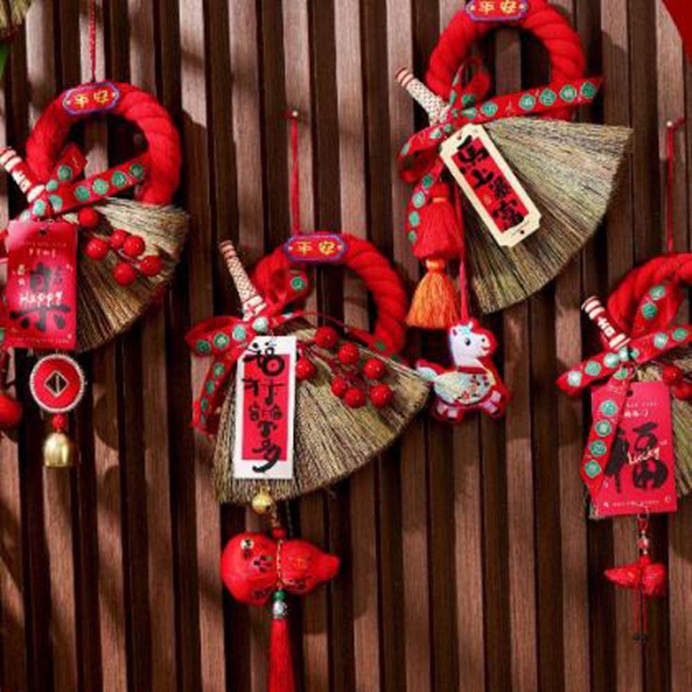 Beat Wishes New Year Hanging Pendant Decorative Door Hanging Ornament Entrance Decoration