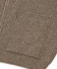 Saintpain Sp Wool 2-Way Zip-Up Knit Jacket - Brown