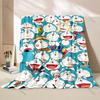1PC Japanese Anime Doraemon Printed Blanket Flannel Fluffy Soft Blanket for Adult Kids Plush Sofa Bed Car Camping Luxury Gifts