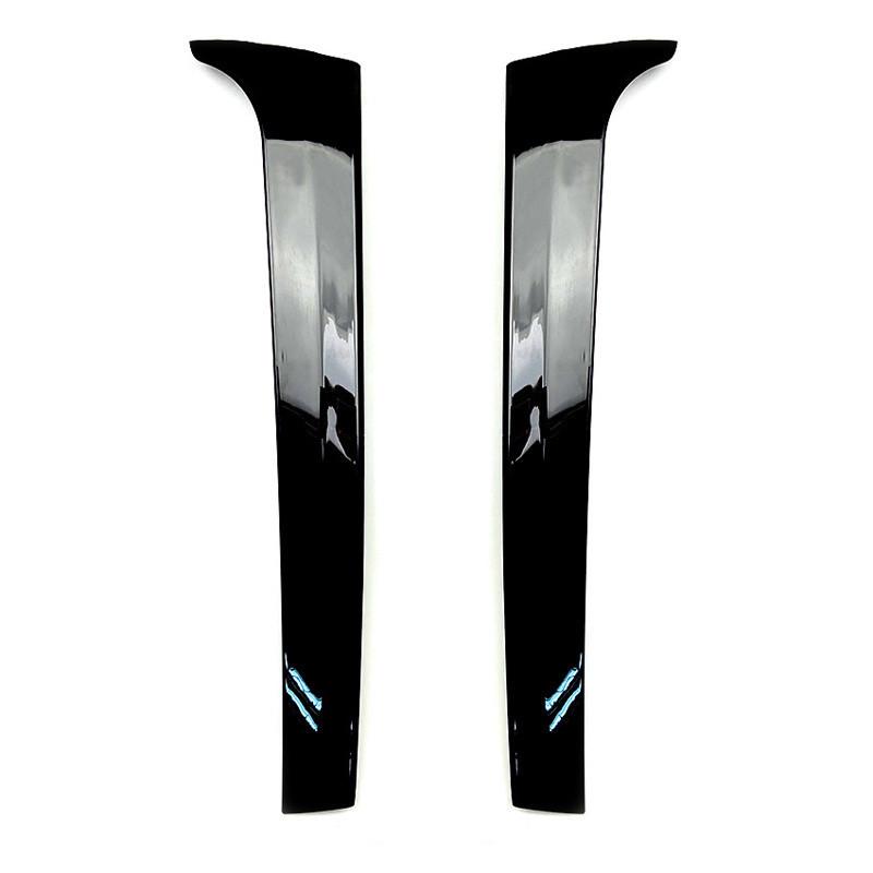 1 Pair ABS Plastic Glossy Black Car Rear Window Side Spoiler for Volkswagen VW Touareg 2011-2017