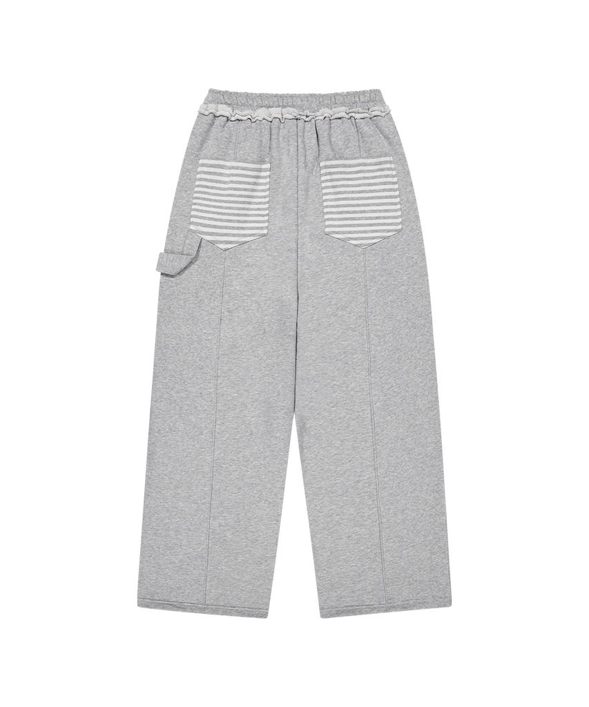 MAHAGRID Stripe Pocket Sweat Pant Gray(Mg2Ffmpa08A)