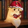 Christmas Ghost Reading Night Light Decor Cute LED Lamp Ghost-Themed Bathtub Lamp For Christmas Party.