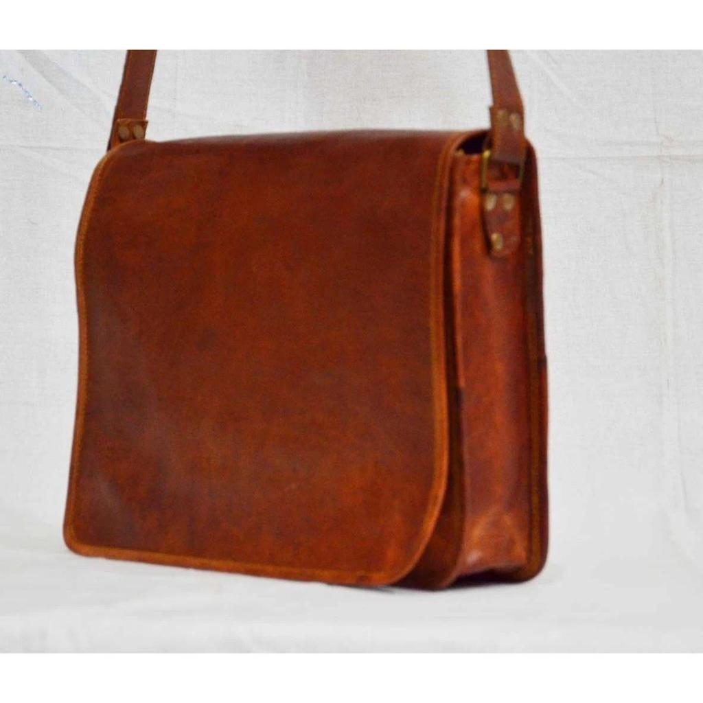 Men,s Genuine Vintage Leather Messenger Bag Shoulder Laptop Bag Leather Bag