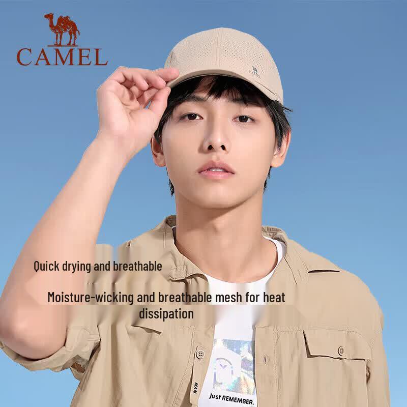 CAMEL Soft Top Breathable Sun Protection Baseball Cap
