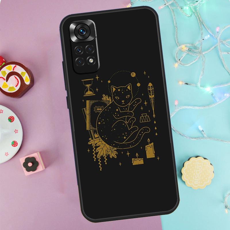 Witchcraft Witch Cat Case For Xiaomi Redmi Note 14 13 12 11 10 9 Pro 9S 10S 11S 12S Redmi 10C 12C 13C 14C Cover