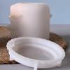 Plaster Drip Mould White Jar Mould With Lid Candle Cup Mould Decorative For Diy Projects Home Decoration Storage Organization