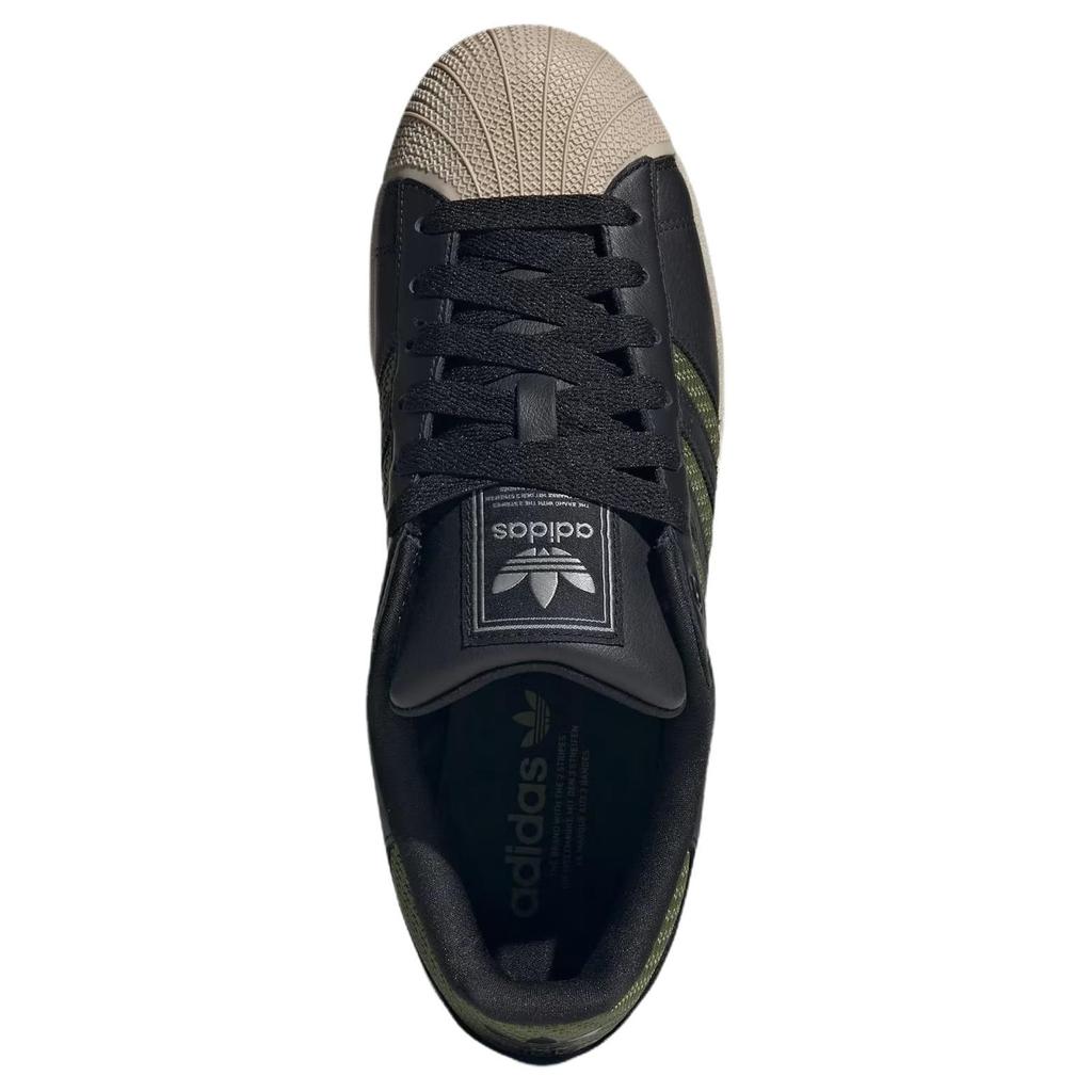 adidas Superstar 2 'Tech Olive Beige' (Unisex) Core Black Skateboard Shoes JQ3182