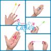 10-200PCS Children's Sticky Hands Toys Elastic Easter Bunny Soft Sticky Toy Creative Wall Climbing Small Toy Glitter Kid Gift