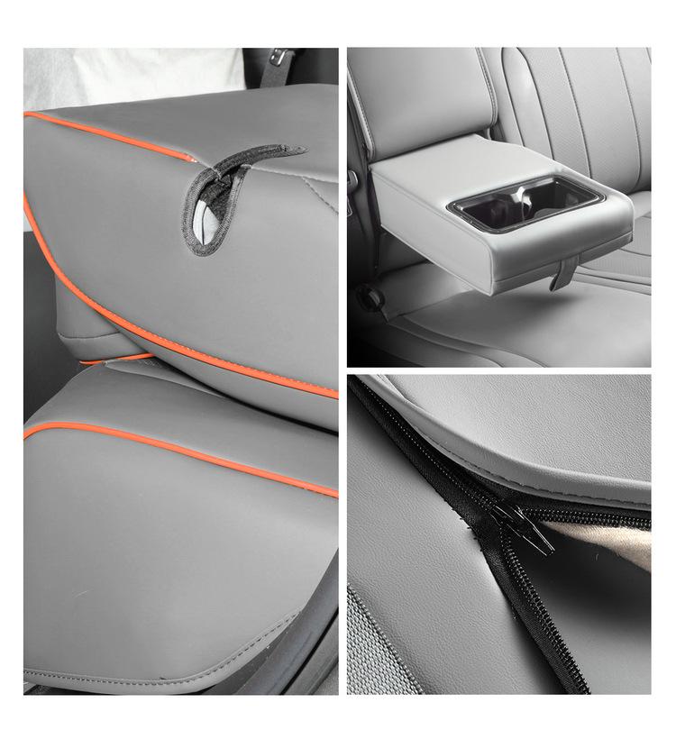 Galaxy E8 Full Leather Car Seat Cushion - Four Seasons Universal Model