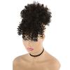 New Arrival Synthetic Ponytail with Bangs Afro Kinky Curly Mohawk Ponytail Bun Clip in Hair Extension for Black Women