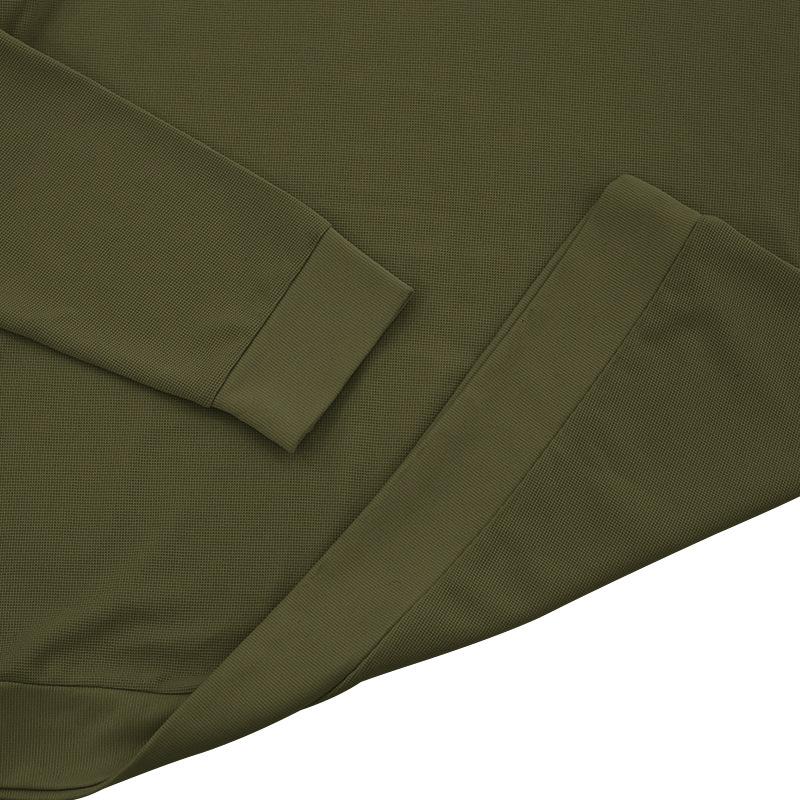 Autumn winter T-shirts American long sleeved men's T-shirt thin cut waffle slim fit lapel polo shirt men