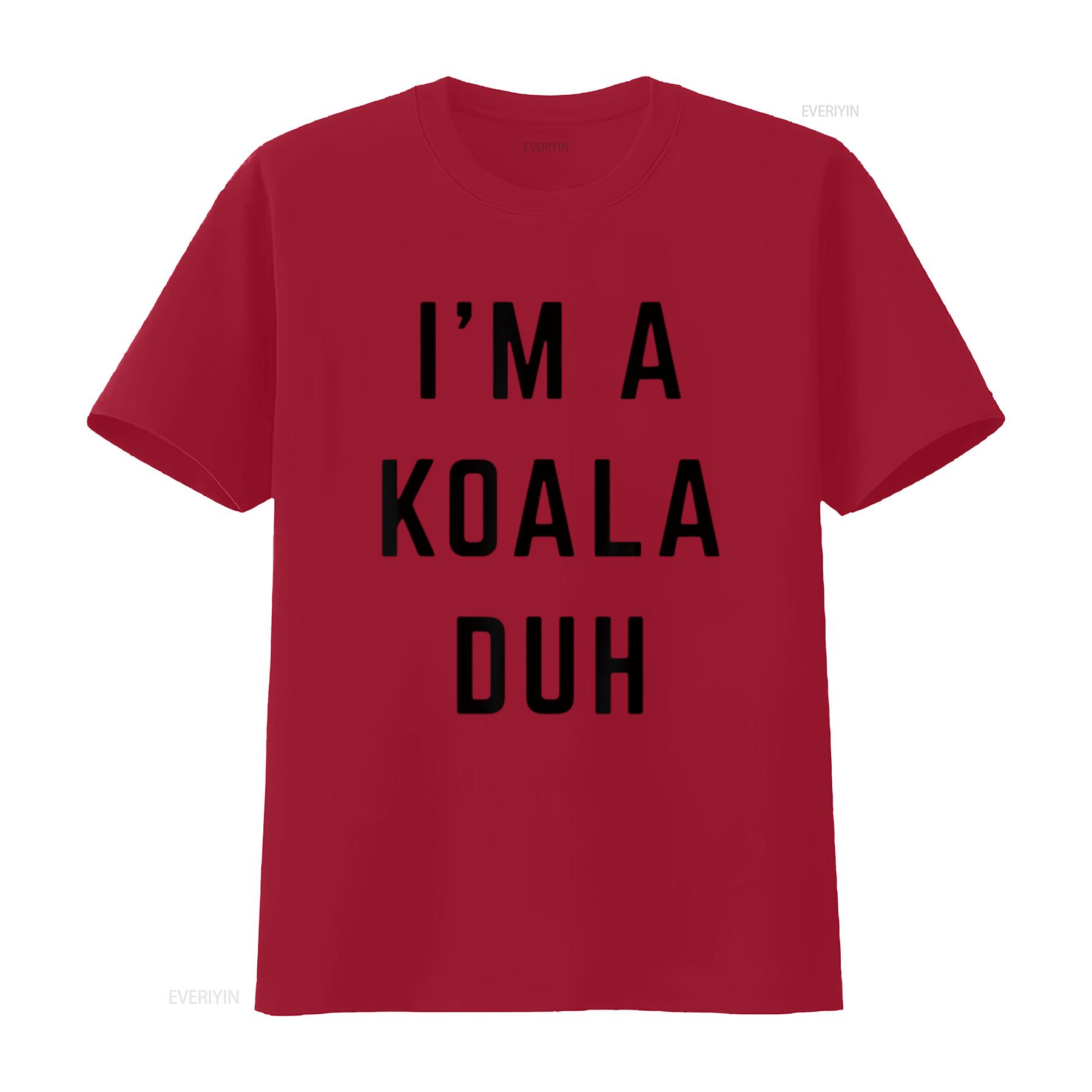 I m a Koala Duh Easy Halloween Costume Womens T Shirt White Medium vintage Washed Top For Everyday Wear Unisex Comfortable S