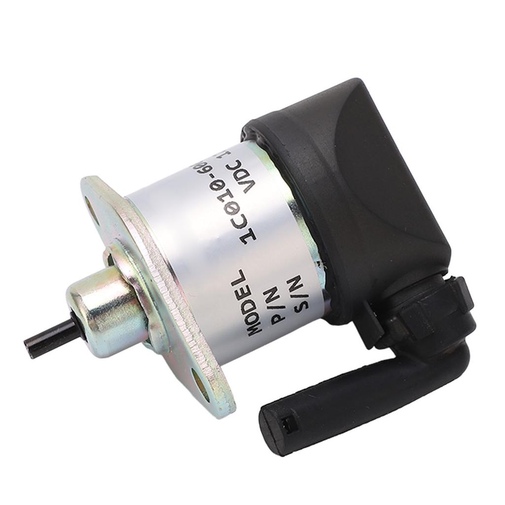 Abschaltmagnetventil 1C010?60015 Aluminiumlegierung Kraftstoffabschaltventil für Kubota V1505 V3300 DC12V