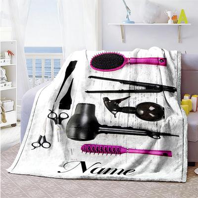 Tools Customize Text Blanket Multi-purpose Customizable Blanket Comfortable Perfect for Seaside Chair Sofa Picnics Four Seasons Multipurpose