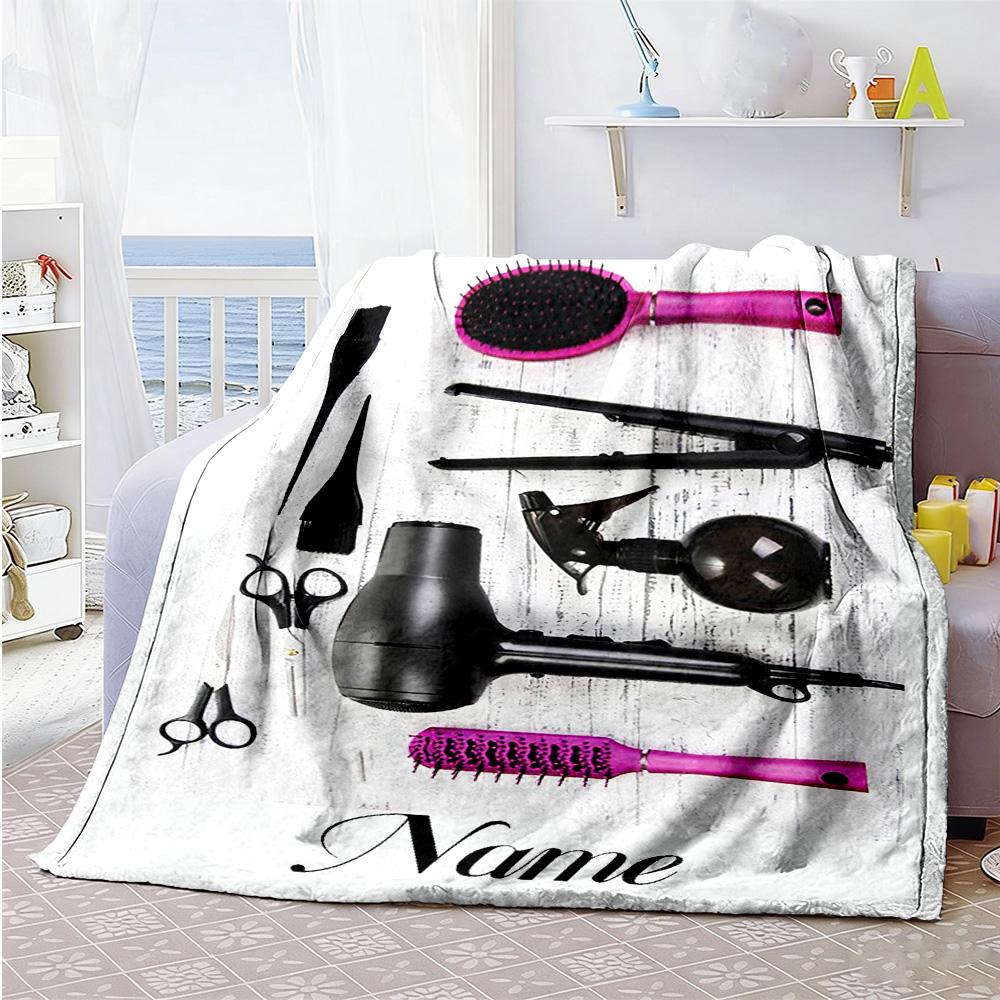 Tools Customize Text Blanket Multi-purpose Customizable Blanket Comfortable Perfect for Seaside Chair Sofa Picnics Four Seasons Multipurpose