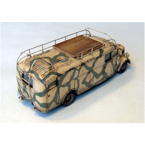 Roden 1/72 Scale German Opel Military Staff Bus W39 Plastic Model Kit RE72720